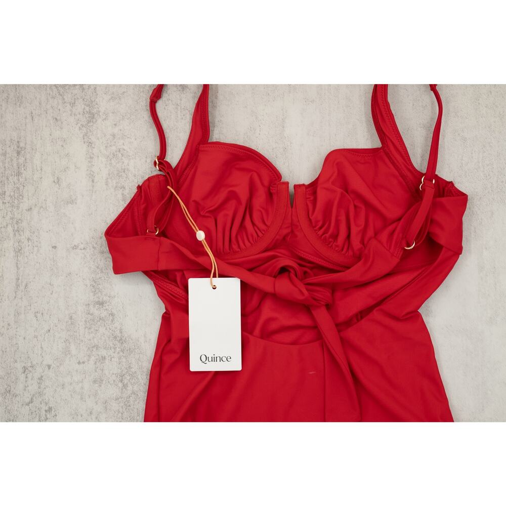 Quince Red One-Piece Swimsuit NWT Size Small - Picture 4 of 5